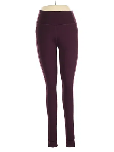 Pre-owned Victoria's Secret Active Pants In Burgundy