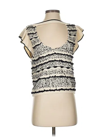 Pre-owned By Anthropologie Sweater Vest In White