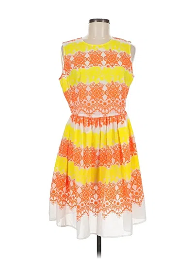 Pre-owned Asos Design Cocktail Dress In Orange