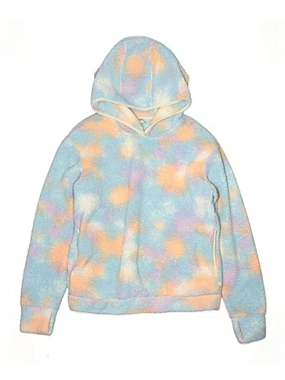 Pre-owned Athleta Girl Kids' Zip Up Hoodie In Blue