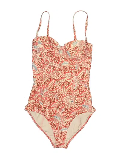 Pre-owned Tory Burch One Piece Swimsuit In Orange