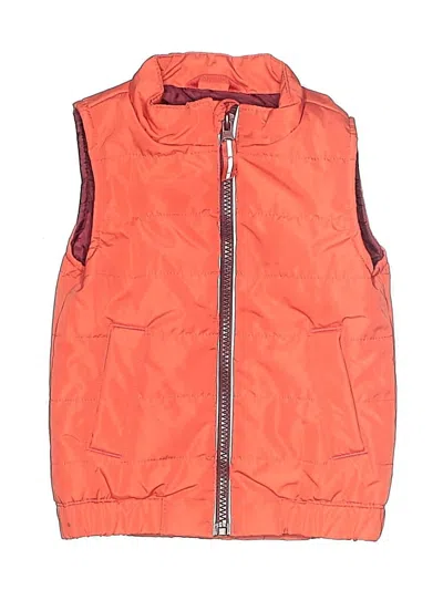 Pre-owned Cat & Jack Kids' Vest In Orange