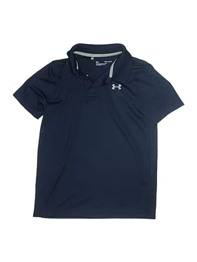 Pre-owned Under Armour Kids' Short Sleeve Polo Shirt In Blue