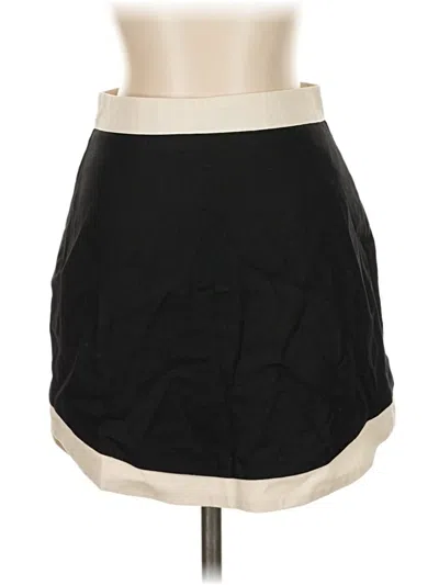 7 For All Mankind Casual Skirt In Black