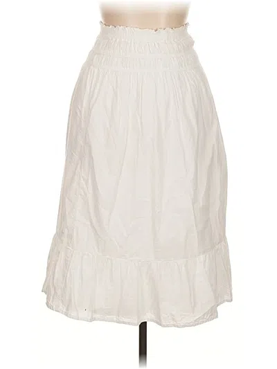 Pre-owned Mng Casual Skirt In White