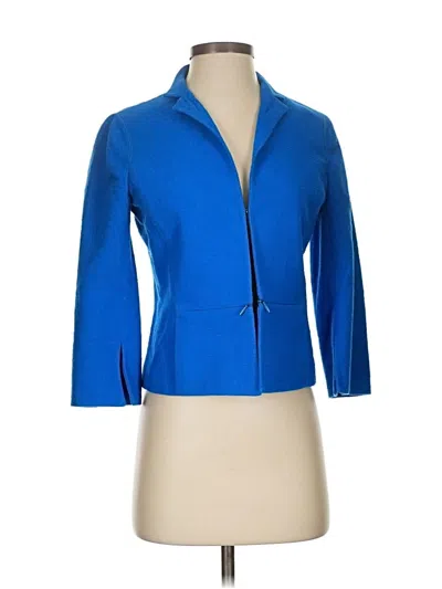 Pre-owned Akris Blazer Jacket In Blue