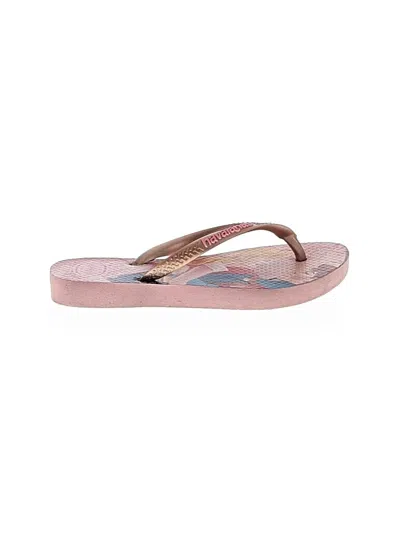 Pre-owned Havaianas Kids' Flip Flops In Pink