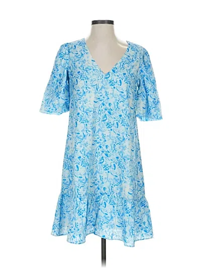 Sail To Sable Casual Dress In Blue