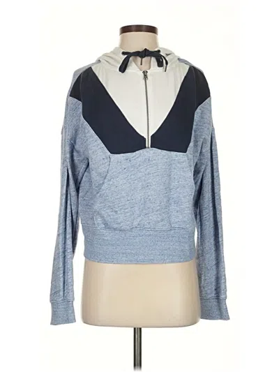 Pre-owned Splendid Zip Up Hoodie In Blue