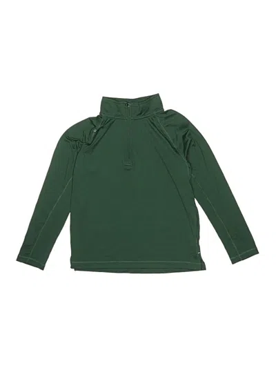 Pre-owned Crewcuts Kids' Long Sleeve Turtleneck In Green