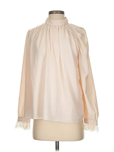 Pre-owned Current Air Long Sleeve Turtleneck In White