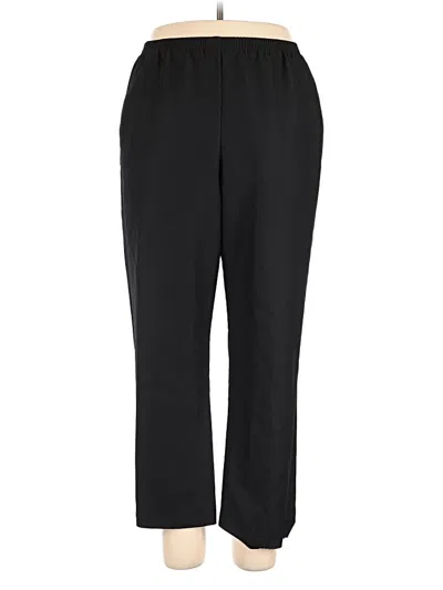Pre-owned Alfred Dunner Dress Pants In Black