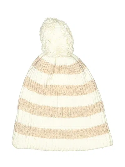 Pre-owned Gap Beanie Hat In White