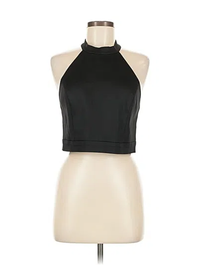 Pre-owned Abs Allen Schwartz Sleeveless Blouse In Black