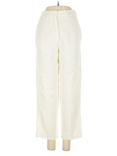 Pre-owned Forte Forte Linen Pants In White