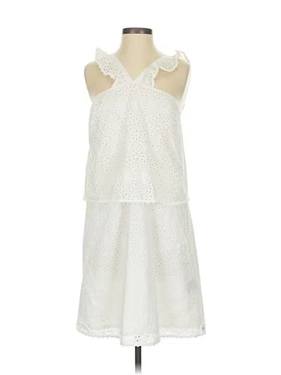 Pre-owned Ooh La La Casual Dress In White
