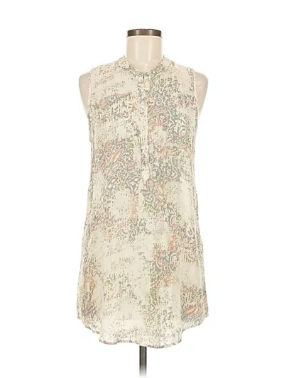 Pre-owned About A Girl Sleeveless Blouse In White