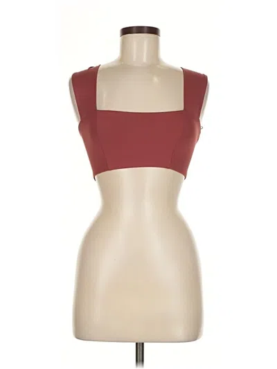 Pre-owned L*space Tank Top Burgundy Square Neckline Tops