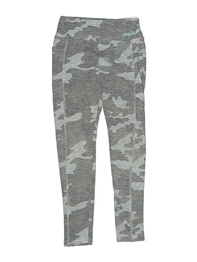 Pre-owned Justice Kids' Active Pants In Gray