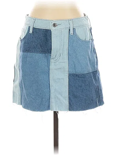Pre-owned Hollister Denim Skirt In Blue