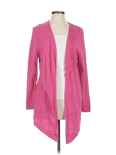 Pre-owned Chico's Cardigan Sweater In Pink
