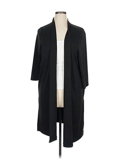 Pre-owned Talbots Cardigan Sweater In Black