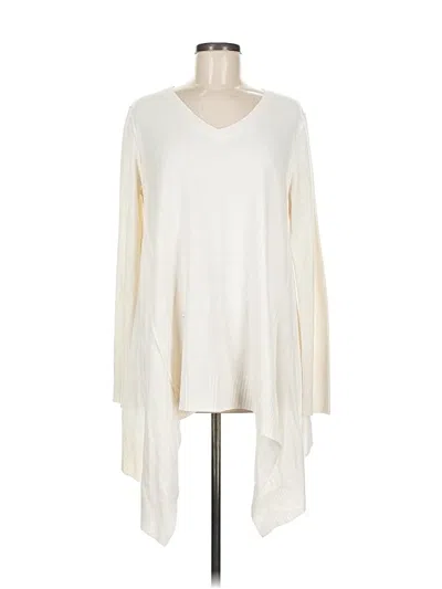 Pre-owned New York And Company Pullover Sweater In White