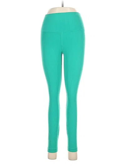 Pre-owned Lululemon Athletica Active Pants In Green