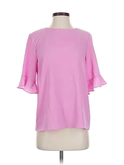 Pre-owned Cece Short Sleeve Blouse In Pink