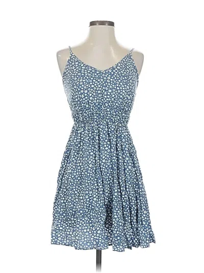 Pre-owned Shein Casual Dress In Blue