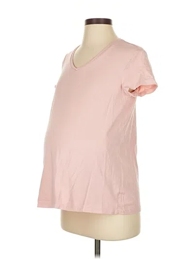 Pre-owned Motherhood Short Sleeve T-shirt In Pink