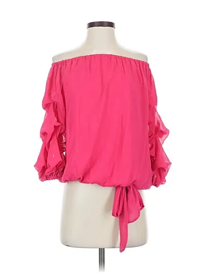 Pre-owned Msk 3/4 Sleeve Blouse In Pink