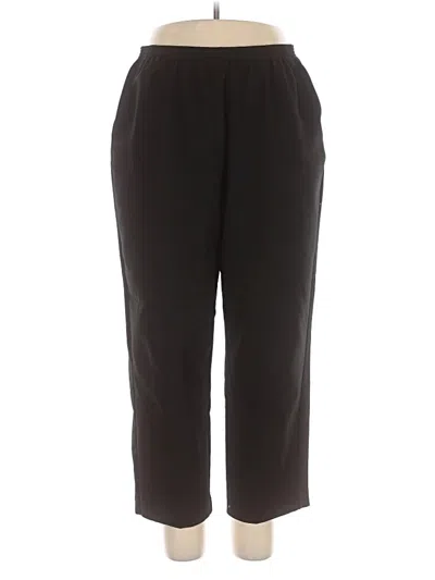 Pre-owned Alfred Dunner Casual Pants In Black