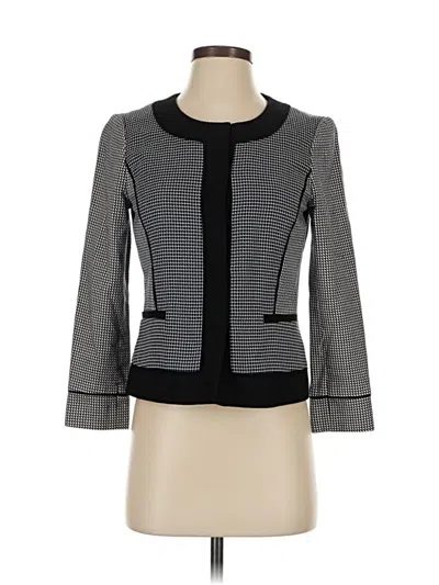 Pre-owned Ann Taylor Blazer Jacket In Gray