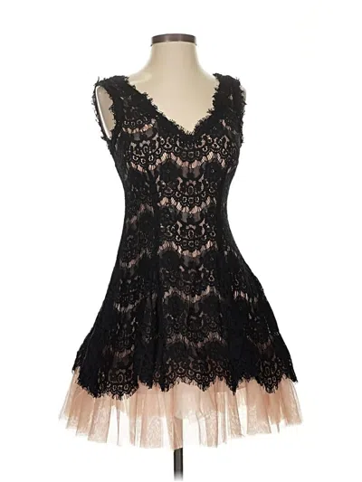 Pre-owned Betsy & Adam Cocktail Dress In Black