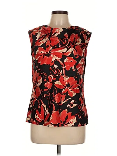 Pre-owned Anne Klein Sleeveless Blouse In Red