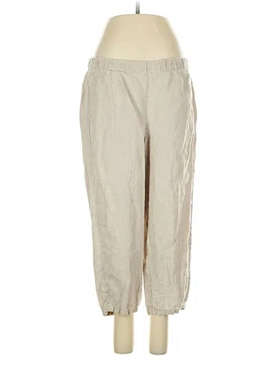 Pre-owned Jjill Linen Pants In White