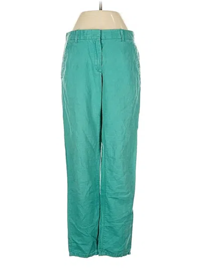 Pre-owned Gap Linen Pants In Blue