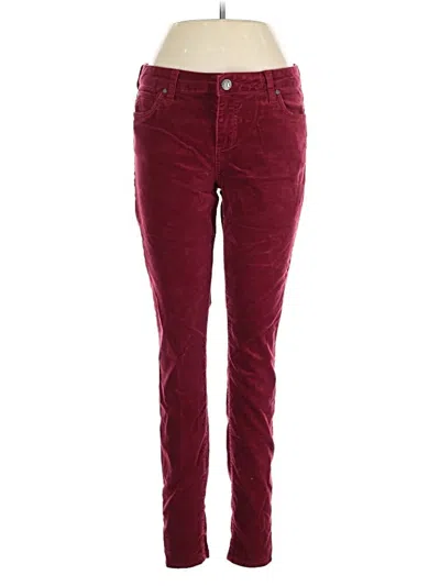 Pre-owned Kut From The Kloth Casual Pants In Burgundy