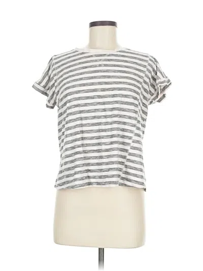 Pre-owned Athleta Short Sleeve T-shirt In Silver