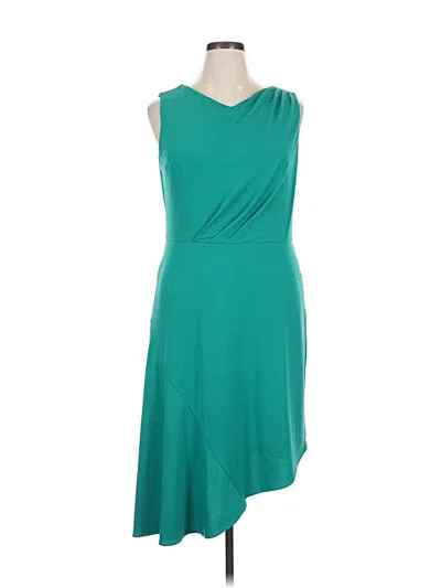 Pre-owned Ann Taylor Casual Dress In Blue