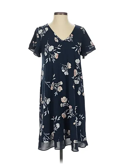 Pre-owned Jjill Casual Dress In Blue