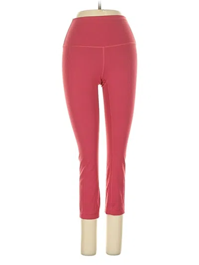 Pre-owned Lululemon Athletica Active Pants In Red