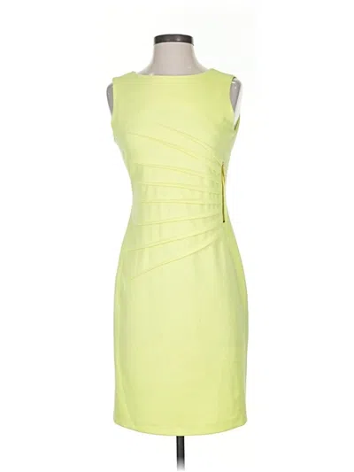 Pre-owned Ivanka Trump Cocktail Dress In Yellow