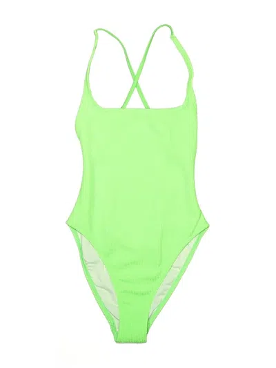 Pre-owned Collusion One Piece Swimsuit In Green
