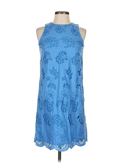 Pre-owned Ann Taylor Cocktail Dress In Blue