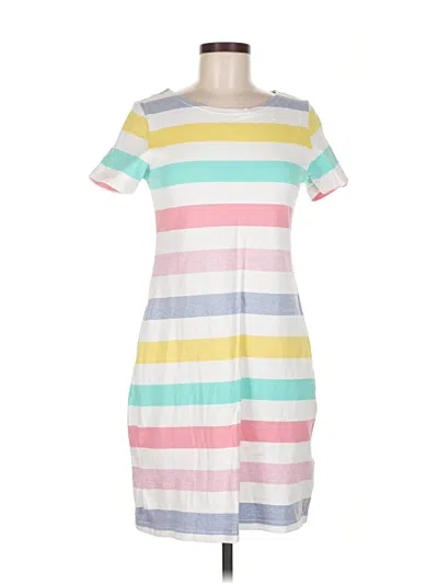 Pre-owned Joules Casual Dress In White