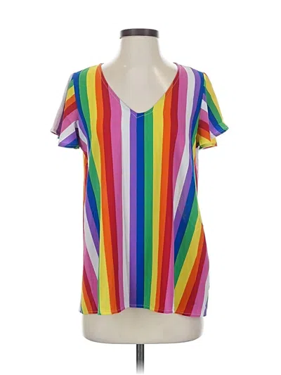 Pre-owned Peach Love Short Sleeve T-shirt In Purple