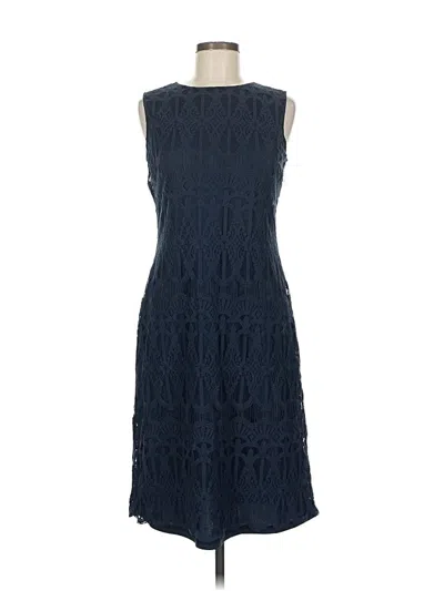 Pre-owned Sharagano Cocktail Dress In Blue