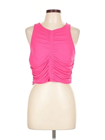 Pre-owned House Of Harlow 1960 Sleeveless Top Pink Halter Neckline Tops